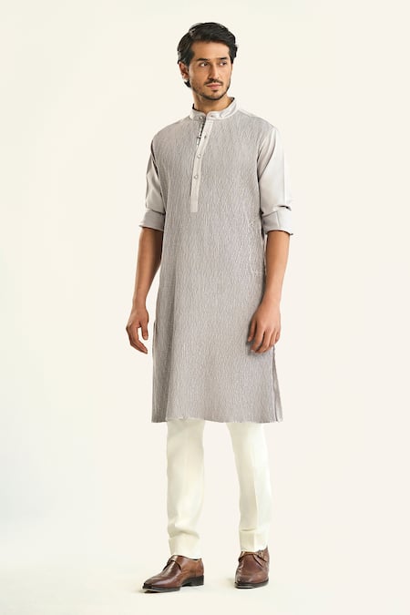 Raghavendra Rathore Jodhpur The Lunar Pintuck Kurta 