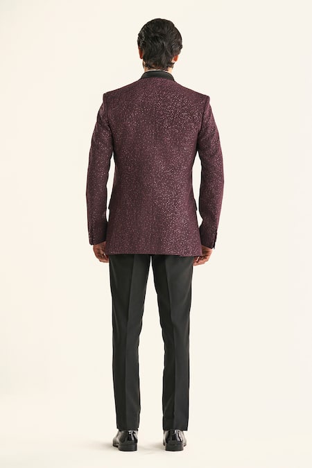 Raghavendra Rathore Jodhpur The Starlight Night Sequin Embellished Tuxedo Jacket 