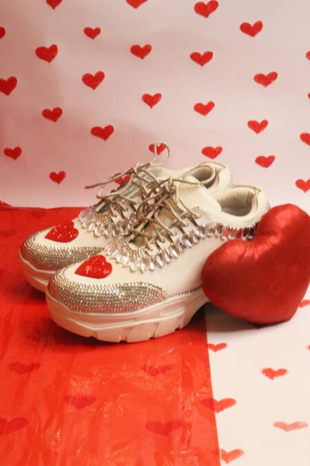 Buy_Chal Jooti_Multi Color Loveglow Lollipops Hand Embroidered Sneakers_Online_at_Aza_Fashions