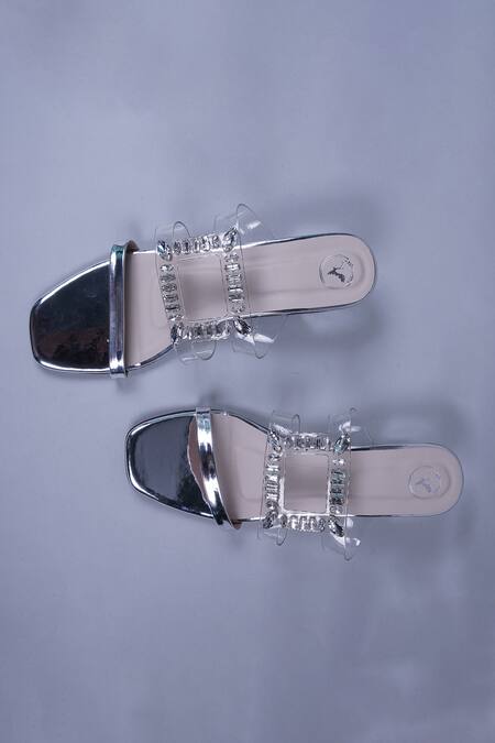 Buy Sana K luxurious Footwear Blue Crystals, Rhinestones Jewel Embellished Heels Online at Aza Fashions Buy_Sana K luxurious Footwear_Blue Crystals, Rhinestones Jewel Embellished Heels _Online_at_Aza_Fashions