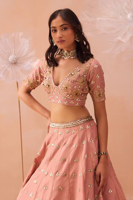 Parul Gandhi Gota Embellished Lehenga Set 