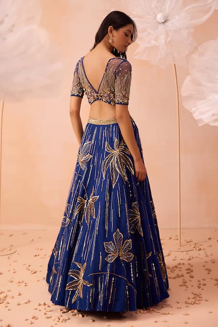 Parul Gandhi Zari Embroidered Lehenga Set 
