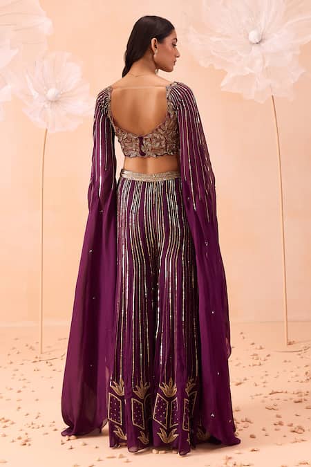 Parul Gandhi Embroidered Blouse & Sharara Set 