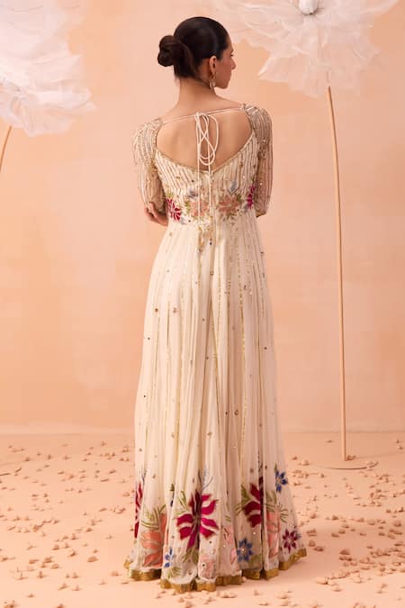 Parul Gandhi Bagh Hand Embroidered Anarkali With Dupatta 