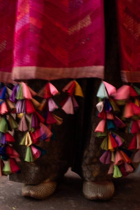 Priyanka Raajiv Pink Silk Chikankari Lapel Collar Mela Patchwork Embroidered Jacket Online at Aza Fashions Priyanka Raajiv_Pink Silk Chikankari Lapel Collar Mela Patchwork Embroidered Jacket _Online_at_Aza_Fashions