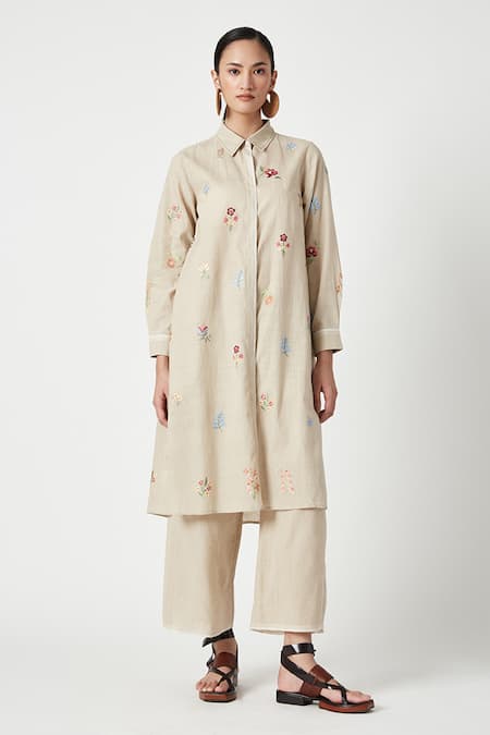 Payal Pratap Monet Embroidered Kurta With Pant 