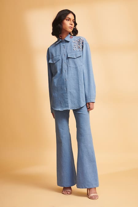 TORQADORN Denim Bell-Bottom Jeans 