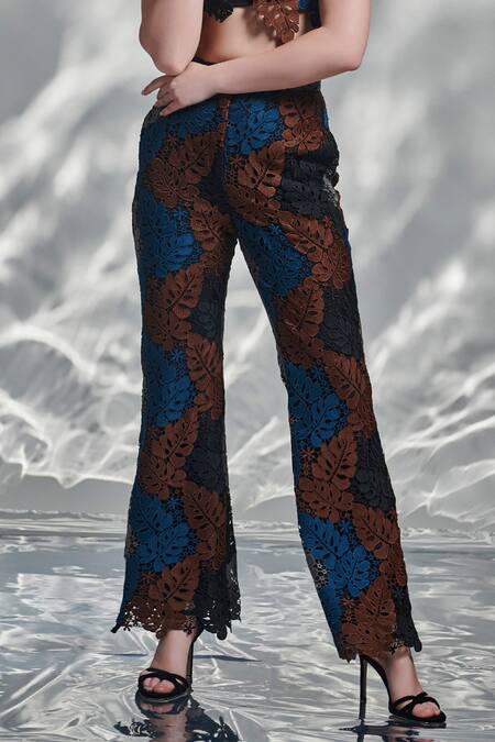 Torqadorn Multi Color Floral Pant Online at Aza Fashions Torqadorn_Multi Color Floral Pant_Online_at_Aza_Fashions