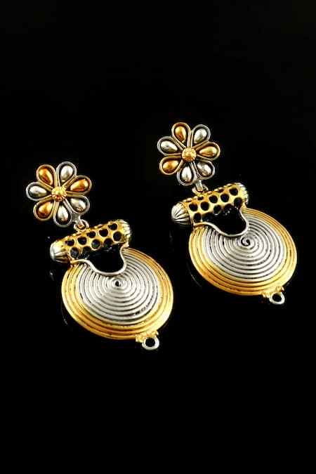 Noor Dual Toned Earrings 