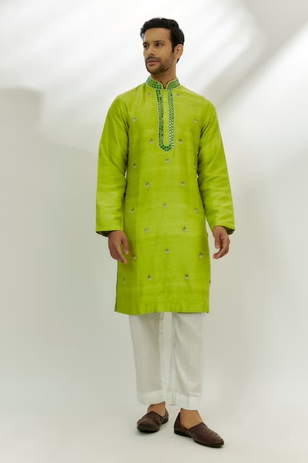 Nadima Saqib Placement Embroidery Kurta 