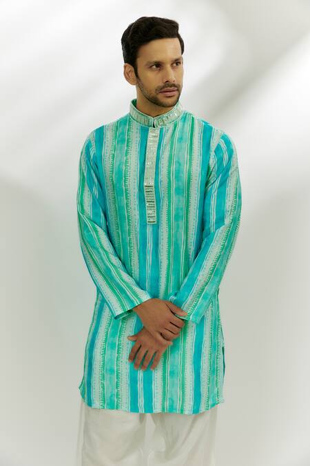 Buy_Nadima Saqib_Blue Viscose, Silk Embroidery, Sequins Floral Print Bomber Jacket _Online_at_Aza_Fashions