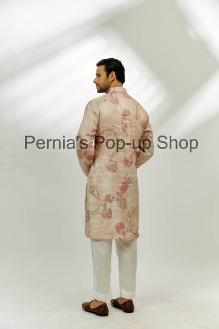 Nadima Saqib Pink , Chanderi Zari, Embroidery Pastel Hand Bundi Set Online at Aza Fashions Nadima Saqib_Pink , Chanderi Zari, Embroidery Pastel Hand Bundi Set _Online_at_Aza_Fashions