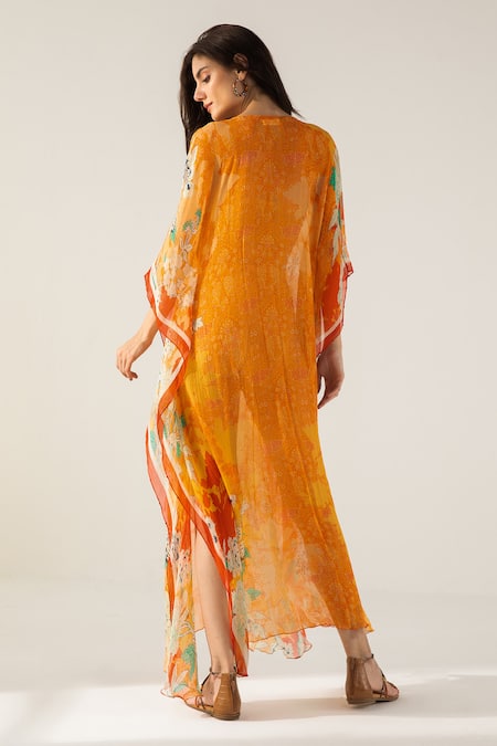 Reena Sharma Vaani Floral Print Kaftan 