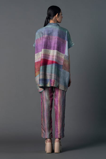 Clos Printed Boxy Top With Pant 