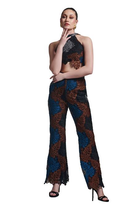 Torqadorn Multi Color Floral Pant at Aza Fashions Torqadorn_Multi Color Floral Pant_at_Aza_Fashions
