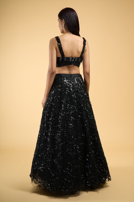 Samyukta Singhania Wave Embroidered Lehenga Set 