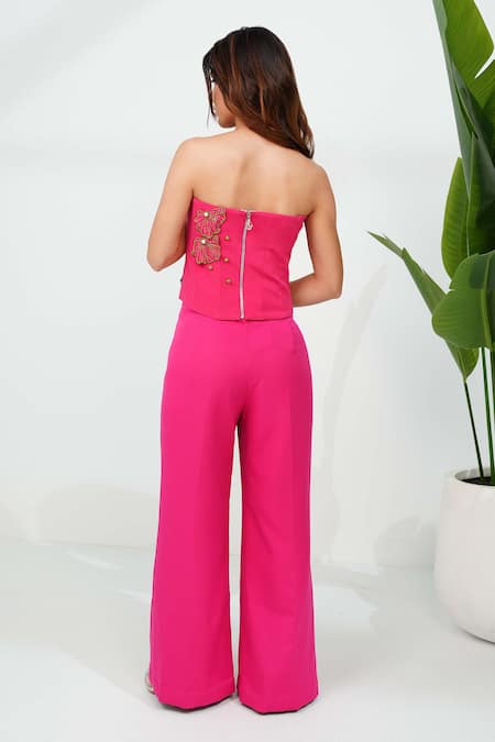 Vidhi Wadhwani Selene 3D Embroidered Corset Top 