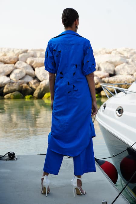 Vidhi Wadhwani Zoya Cutwork Jacket Pant Set