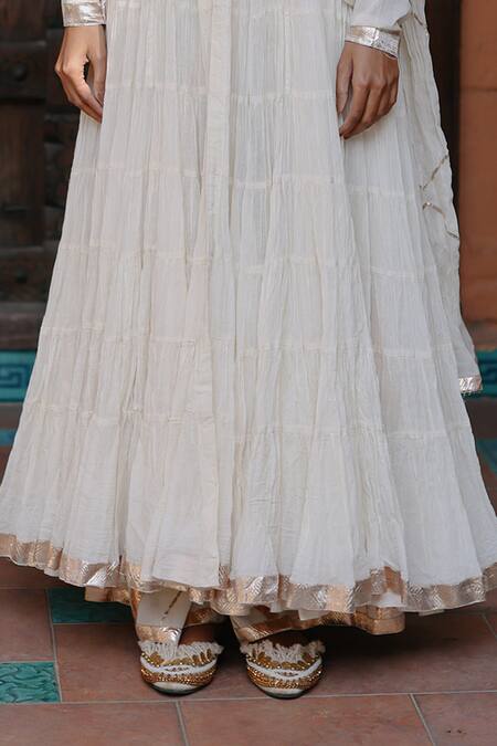 Buy Nazar By Indu White Cotton Mirrors Collared Work Anarkali Pant Set Online at Aza Fashions Buy_Nazar By Indu_White Cotton Mirrors Collared Work Anarkali Pant Set _Online_at_Aza_Fashions