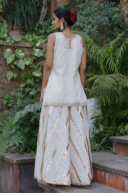 Nazar By Indu Gota Embroidered Kurta Palazzo Set 