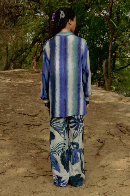 Raasa Leaf Print Top Pant Set 