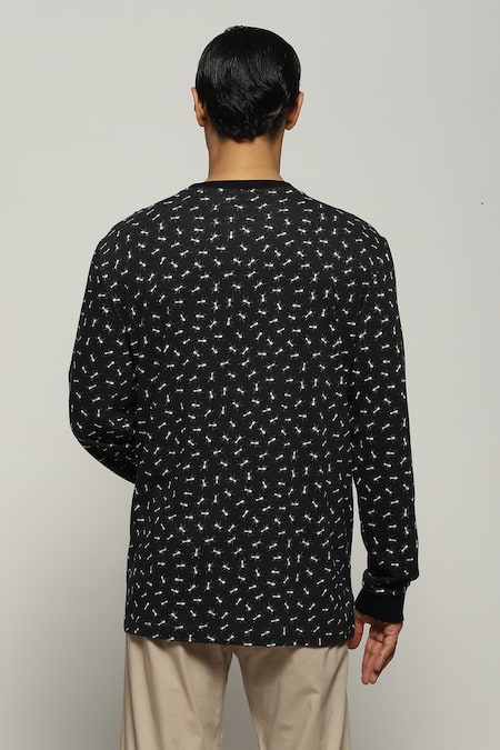 Abraham And Thakore Ant Motifs Print T-Shirt 