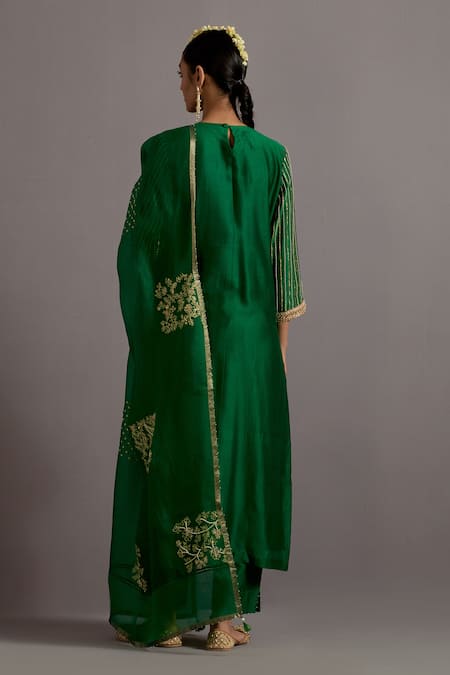 Deep Thee Zardozi & Pearl Embroidered Kurta Set 