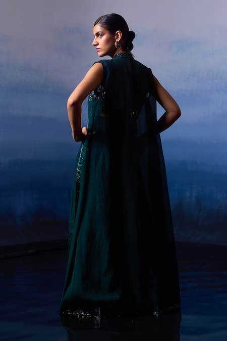 Angad Singh Embroidered Jacket Sharara Set 