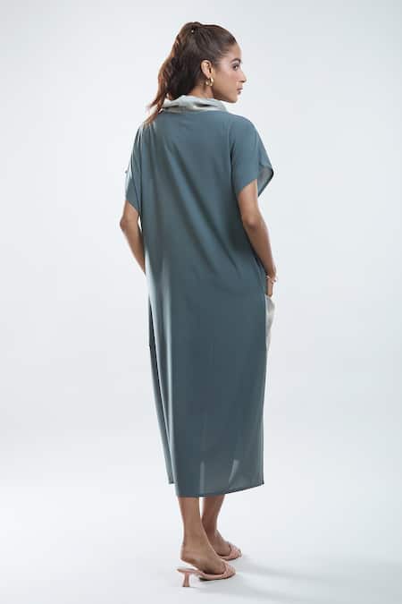 Mayank Anand Shraddha Nigam Cowl Neck Dress 