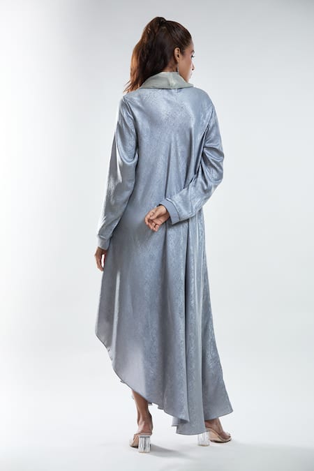 Mayank Anand Shraddha Nigam Masn Asymmetric Cowl Neck Dress 