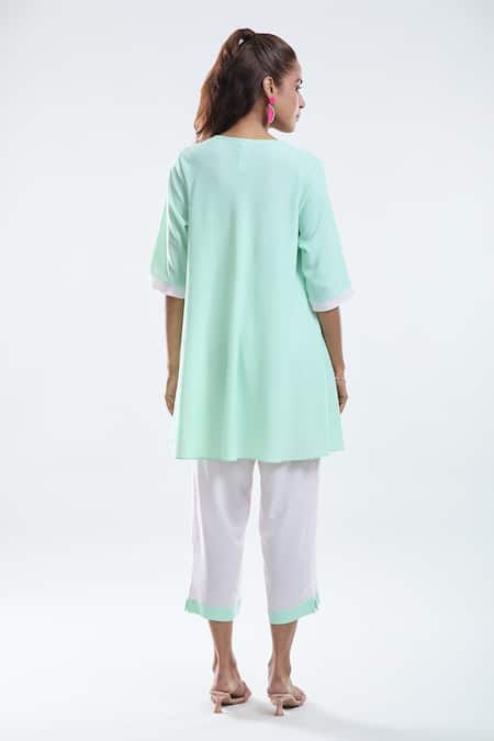 Mayank Anand Shraddha Nigam Bias Long Top With Pant 