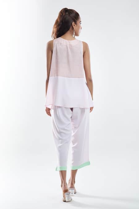 Mayank Anand Shraddha Nigam Bias Two Tone Top 