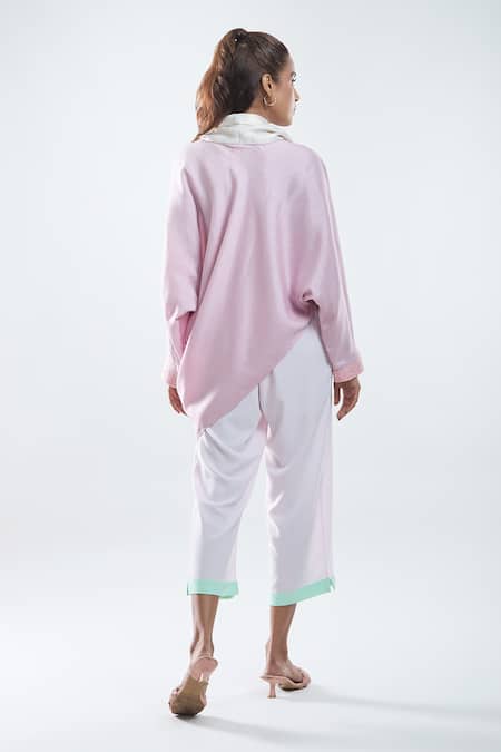 Mayank Anand Shraddha Nigam Cowl Neck Asymmetric Top 