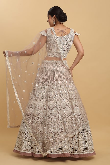 Aham-Vayam Aarna Embroidered Lehenga Set 
