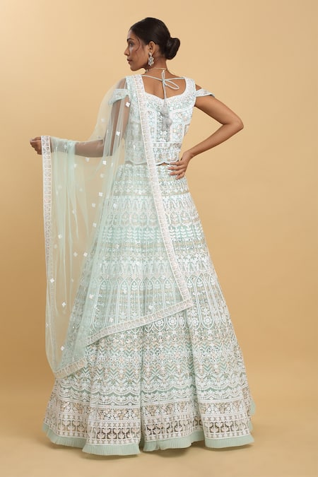 Aham-Vayam Jyotsna Embroidered Lehenga Set 