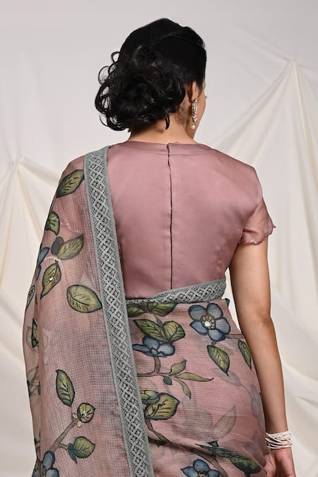 Aamra By Lavanya Pearl Neckline Embroidered Blouse 