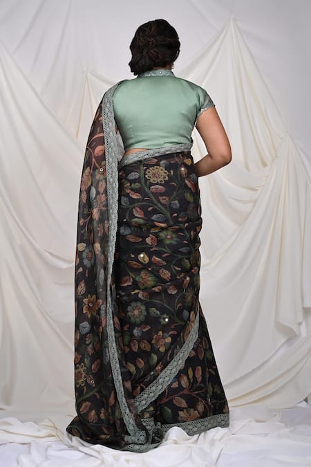 Aamra By Lavanya Mirror Placement Embroidered Blouse 