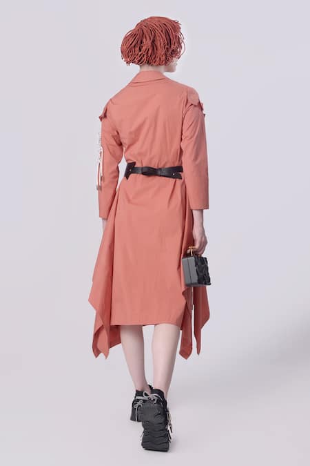 Nitin Bal Chauhan Floral 3D Embellished Assymetric Shacket 