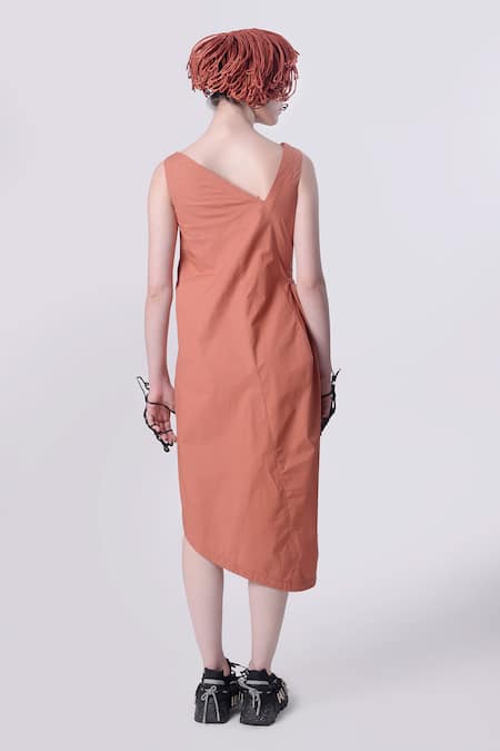 Nitin Bal Chauhan 3D Cord Hand Embroidered Asymmetric Dress 