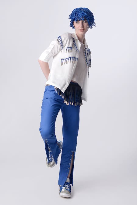 Nitin Bal Chauhan Edge Hand Embroidered Shirt With Pant 