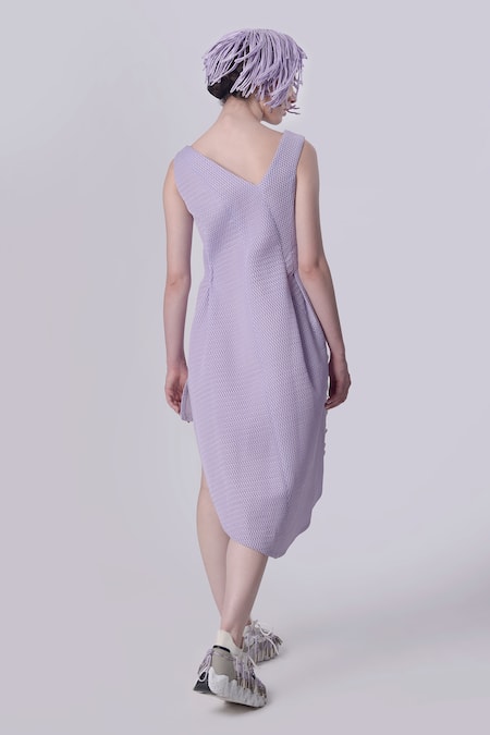 Nitin Bal Chauhan 3D Hand Embroidered Asymmetric Dress 