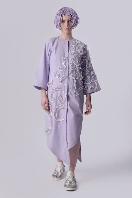 Nitin Bal Chauhan Edge 3D Hand Embroidered Shirt Dress 