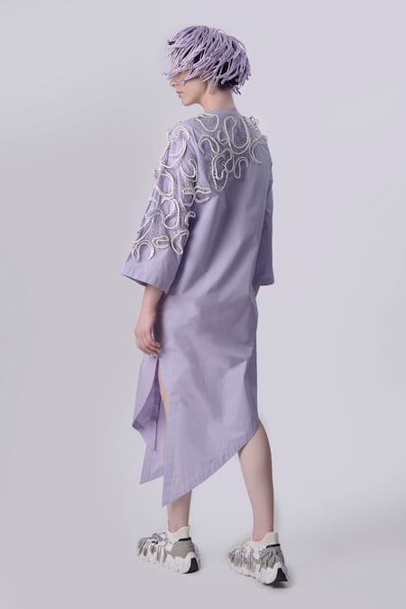 Nitin Bal Chauhan 3D Hand Embroidered Shirt Dress 