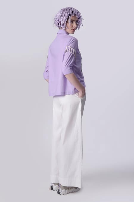 Nitin Bal Chauhan 3D Cord Hand Embroidered Shirt With Pant 
