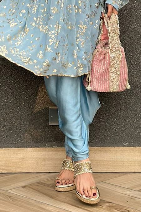 Abstract By Megha Jain Madaan Floral Print Tunic With Dhoti Pant 