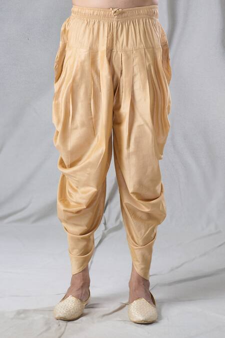 Shop_Arihant Rai Sinha_Maroon Silk Solid Sherwani And Dhoti Pant Set 