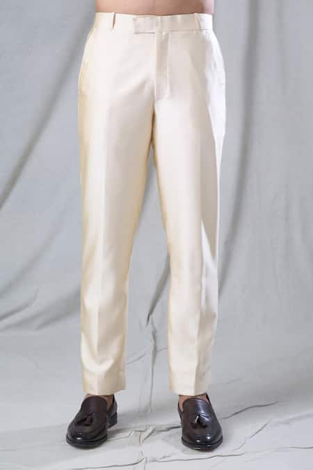 Buy_Arihant Rai Sinha_Maroon Velvet, Terrycloth Sequins Work Bandhgala And Pant Set 