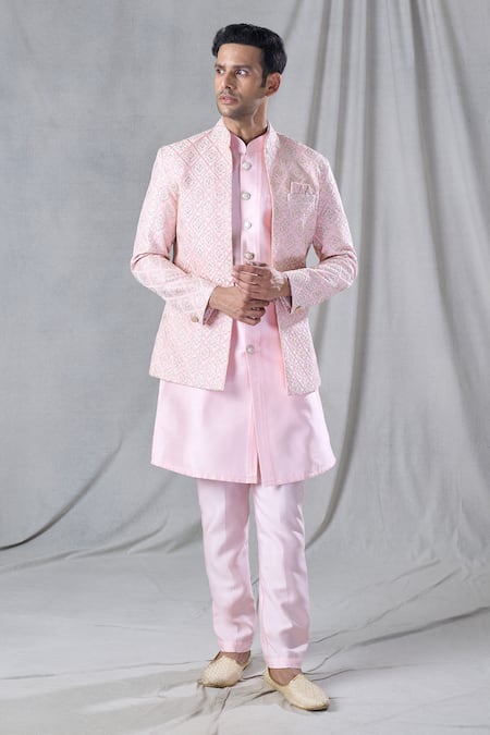 Arihant Rai Sinha Zari Embroidered Jacket & Kurta Set 