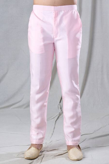 Arihant Rai Sinha_Pink Silk Zari, Embroidery Jacket And Kurta Set _Online_at_Aza_Fashions