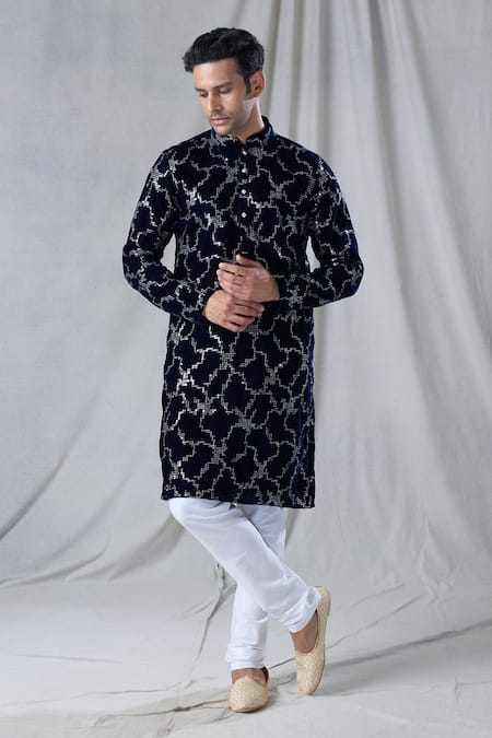 Arihant Rai Sinha Sequin Embroidered Kurta With Churidar 